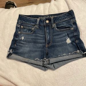 American Eagle High Waisted Denim Shorts